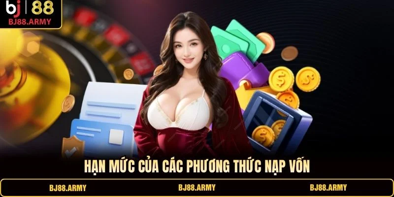 Hạn mức của các phương thức nạp vốn Hạn mức của các phương thức nạp vốn